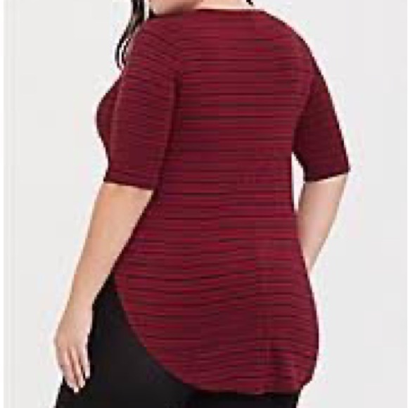 Torrid striped tunic shirt - Picture 2 of 5